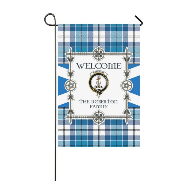 The Roberton Clan Garden Flag, Scottish Tartan The Roberton Clans Garden Flag New Style - Image 3