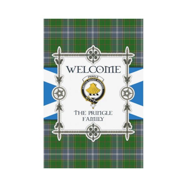 The Pringle  Clan Garden Flag, Scottish Tartan The Pringle  Clans Garden Flag New Style - Image 2