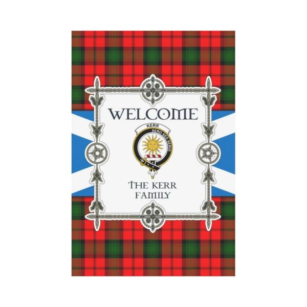 Kerr Clan Garden Flag, Scottish Tartan Kerr Clans Garden Flag New Style