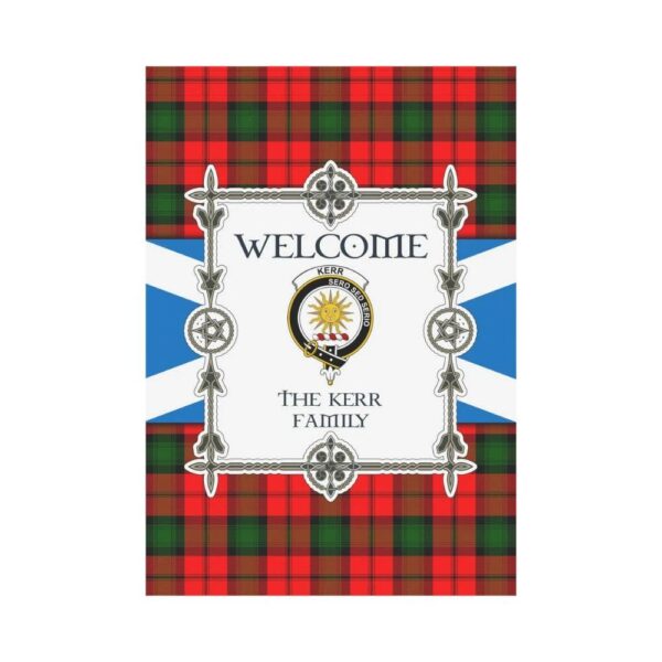 Kerr Clan Garden Flag, Scottish Tartan Kerr Clans Garden Flag New Style - Image 2