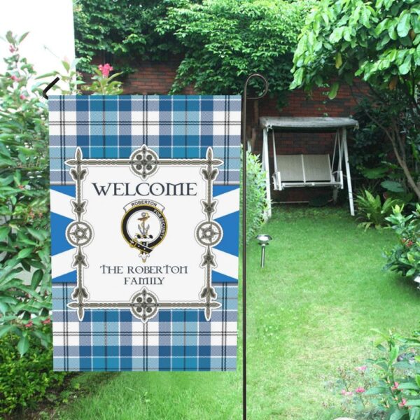 The Roberton Clan Garden Flag, Scottish Tartan The Roberton Clans Garden Flag New Style - Image 4