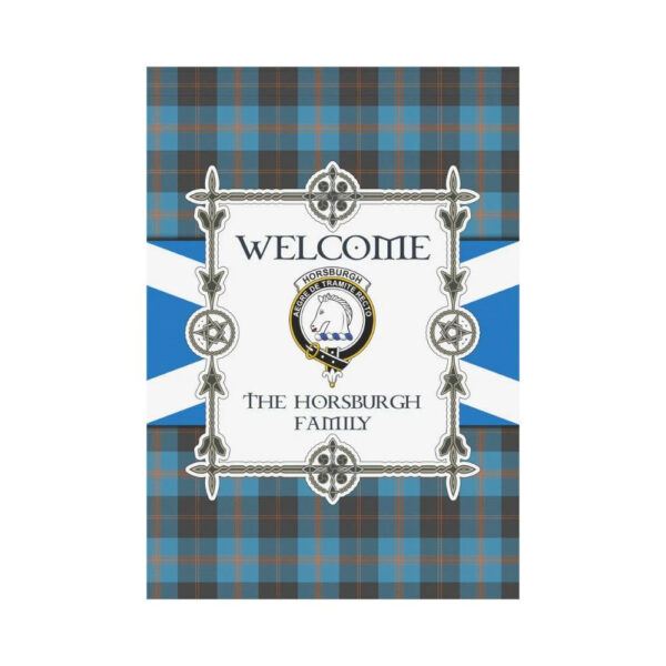 Horsburgh Clan Garden Flag, Scottish Tartan Horsburgh Clans Garden Flag New Style - Image 2