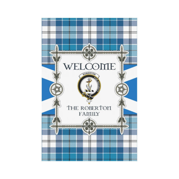 The Roberton Clan Garden Flag, Scottish Tartan The Roberton Clans Garden Flag New Style - Image 2