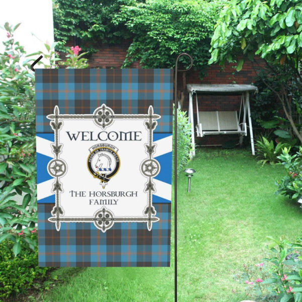 Horsburgh Clan Garden Flag, Scottish Tartan Horsburgh Clans Garden Flag New Style - Image 4