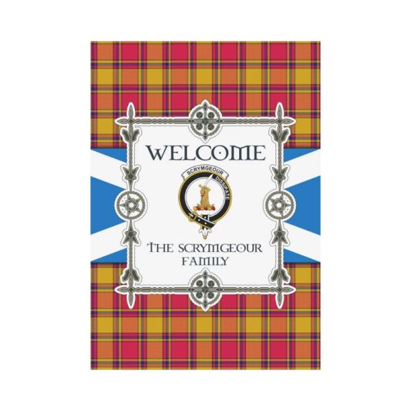 The Scrymgeour Clan Garden Flag, Scottish Tartan The Scrymgeour Clans Garden Flag New Style