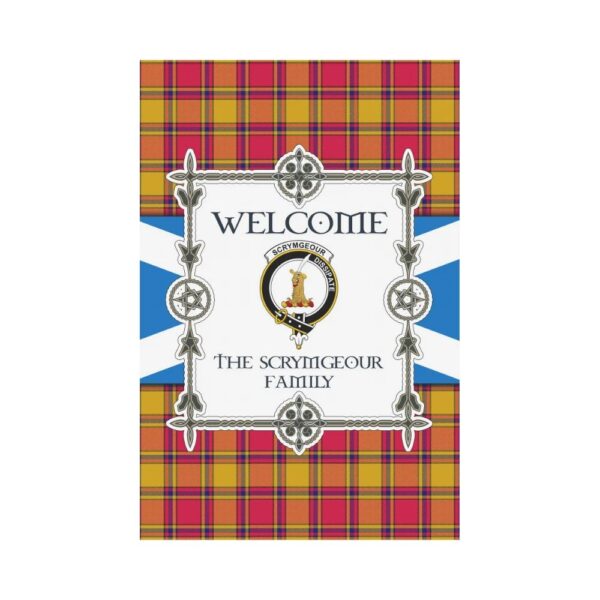 The Scrymgeour Clan Garden Flag, Scottish Tartan The Scrymgeour Clans Garden Flag New Style - Image 2