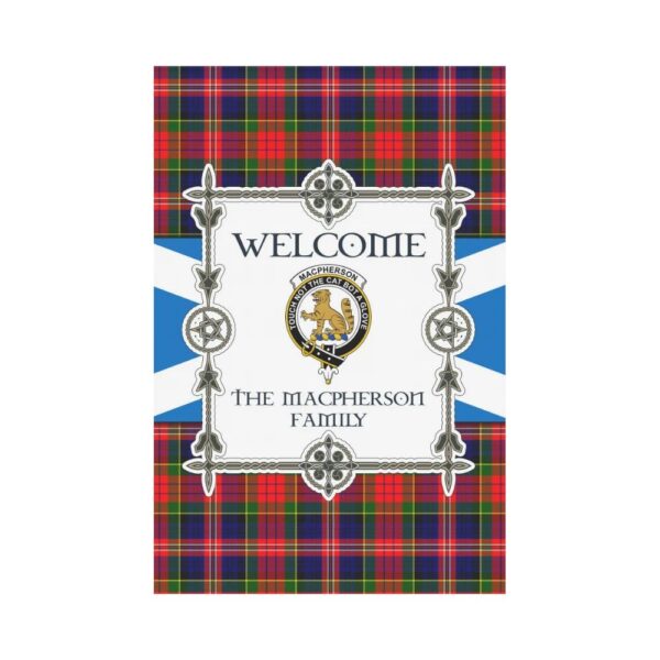 The Macpherson Clan Garden Flag, Scottish Tartan The Macpherson Clans Garden Flag New Style - Image 2