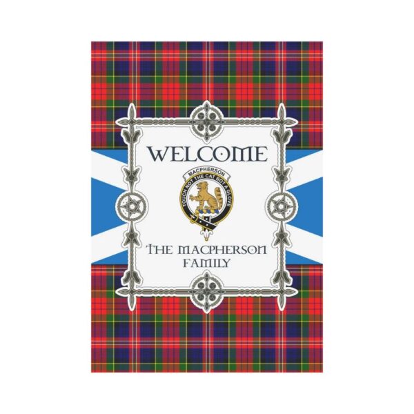 The Macpherson Clan Garden Flag, Scottish Tartan The Macpherson Clans Garden Flag New Style