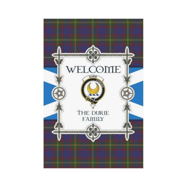 Durie Clan Garden Flag, Scottish Tartan Durie Clans Garden Flag New Style