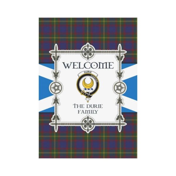 Durie Clan Garden Flag, Scottish Tartan Durie Clans Garden Flag New Style - Image 2