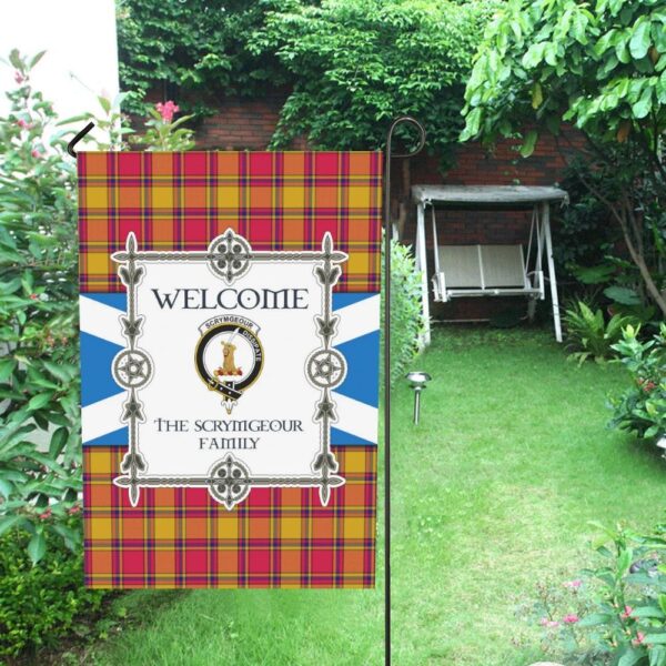 The Scrymgeour Clan Garden Flag, Scottish Tartan The Scrymgeour Clans Garden Flag New Style - Image 4