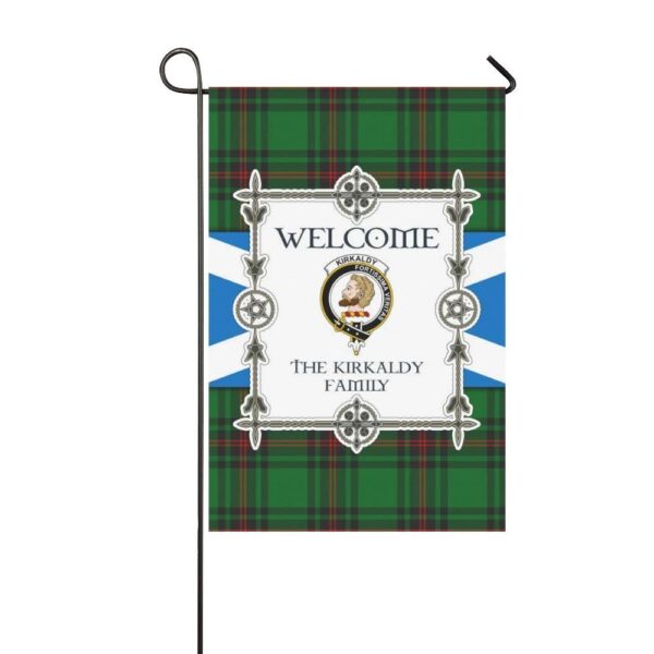 Kirkaldy Clan Garden Flag, Scottish Tartan Kirkaldy Clans Garden Flag New Style - Image 3