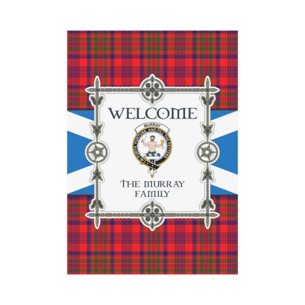 The Murray Clan Garden Flag, Scottish Tartan The Murray Clans Garden Flag New Style