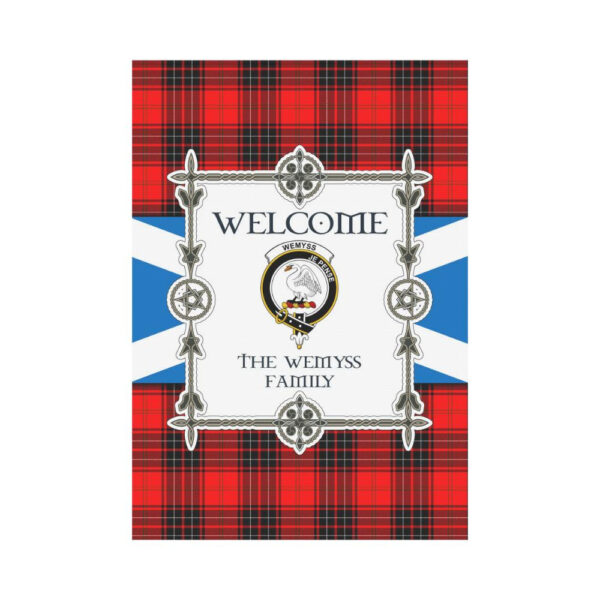 Wemyss Clan Garden Flag, Scottish Tartan Wemyss Clans Garden Flag New Style - Image 2