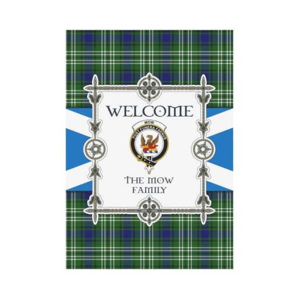 Mow Clan Garden Flag, Scottish Tartan Mow Clans Garden Flag New Style