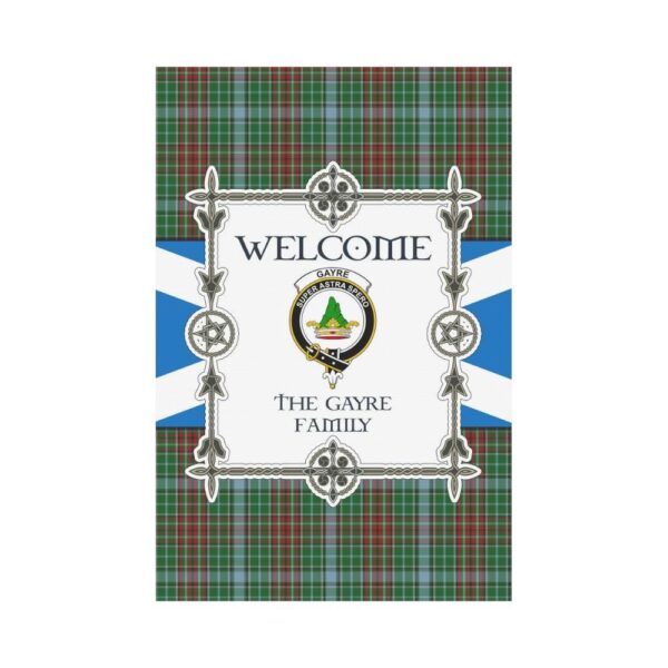 Gayre Clan Garden Flag, Scottish Tartan Gayre Clans Garden Flag New Style