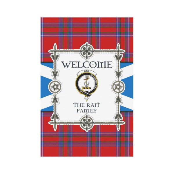 Rait Clan Garden Flag, Scottish Tartan Rait Clans Garden Flag New Style - Image 2