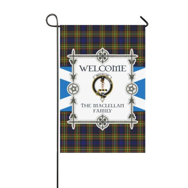 Maclellan Clan Garden Flag, Scottish Tartan Maclellan Clans Garden Flag New Style - Image 3