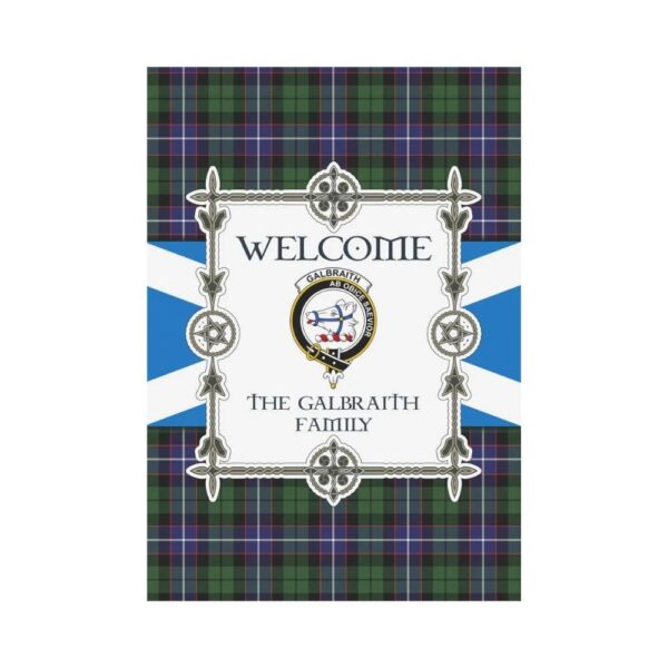 Galbraith Clan Garden Flag, Scottish Tartan Galbraith Clans Garden Flag New Style - Image 2