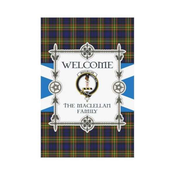 Maclellan Clan Garden Flag, Scottish Tartan Maclellan Clans Garden Flag New Style - Image 2