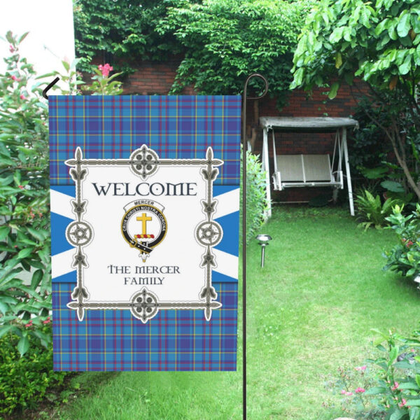 The Mercer Clan Garden Flag, Scottish Tartan The Mercer Clans Garden Flag New Style - Image 4