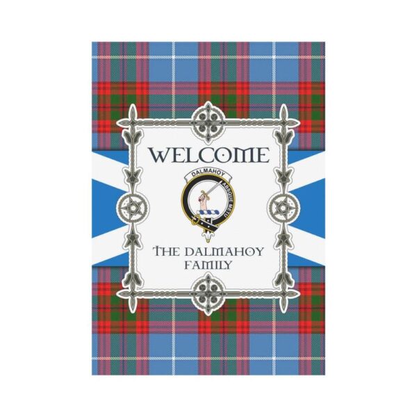 Dalmahoy Clan Garden Flag, Scottish Tartan Dalmahoy Clans Garden Flag New Style