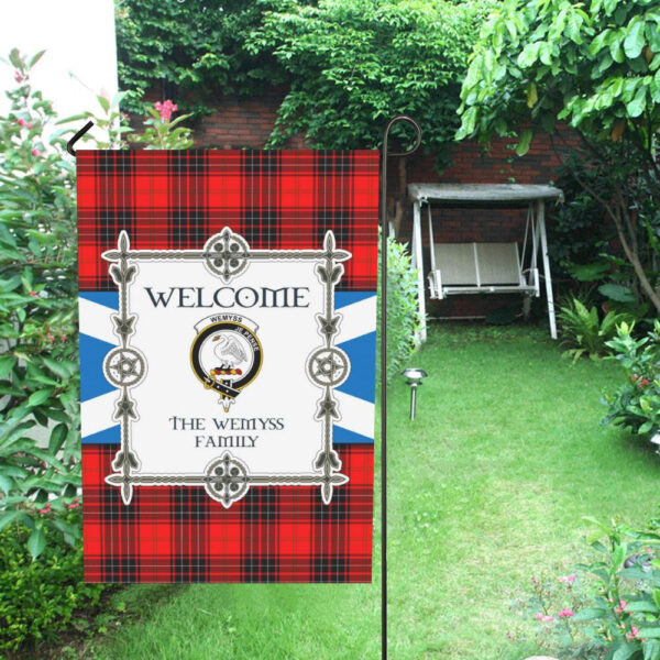 Wemyss Clan Garden Flag, Scottish Tartan Wemyss Clans Garden Flag New Style - Image 4