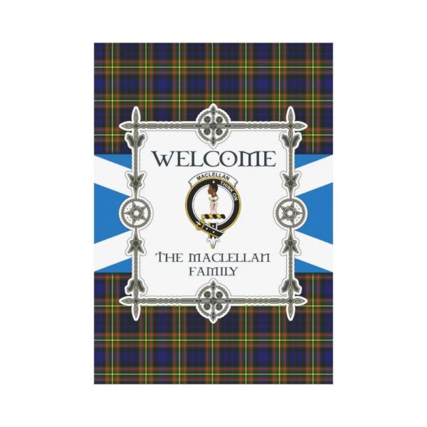 Maclellan Clan Garden Flag, Scottish Tartan Maclellan Clans Garden Flag New Style