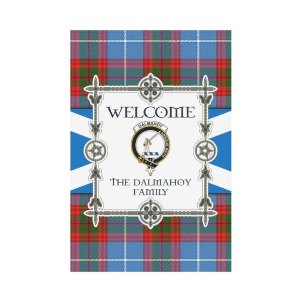 Dalmahoy Clan Garden Flag, Scottish Tartan Dalmahoy Clans Garden Flag New Style - Image 2