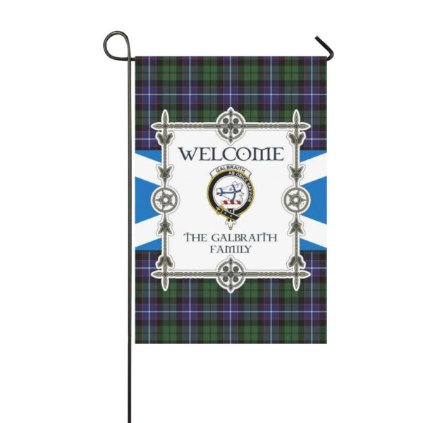 Galbraith Clan Garden Flag, Scottish Tartan Galbraith Clans Garden Flag New Style - Image 3