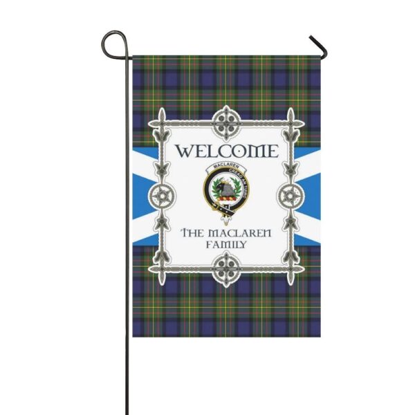 Maclaren Clan Garden Flag, Scottish Tartan Maclaren Clans Garden Flag New Style - Image 3