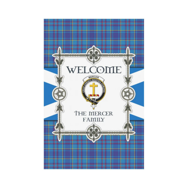 The Mercer Clan Garden Flag, Scottish Tartan The Mercer Clans Garden Flag New Style - Image 2