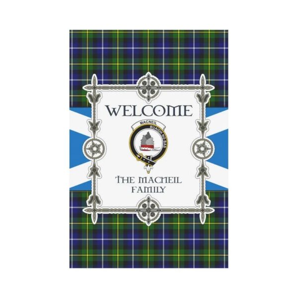 Macneil Clan Garden Flag, Scottish Tartan Macneil Clans Garden Flag New Style - Image 2