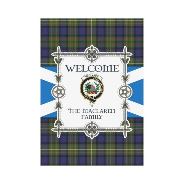 Maclaren Clan Garden Flag, Scottish Tartan Maclaren Clans Garden Flag New Style - Image 2