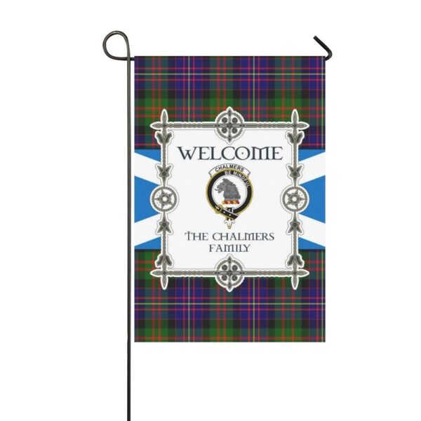 Chalmers Clan Garden Flag, Scottish Tartan Chalmers Clans Garden Flag New Style - Image 3