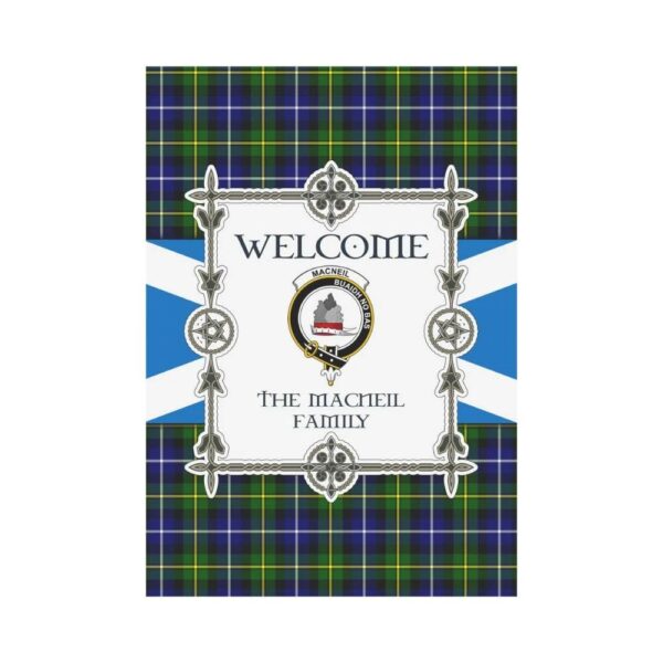 Macneil Clan Garden Flag, Scottish Tartan Macneil Clans Garden Flag New Style