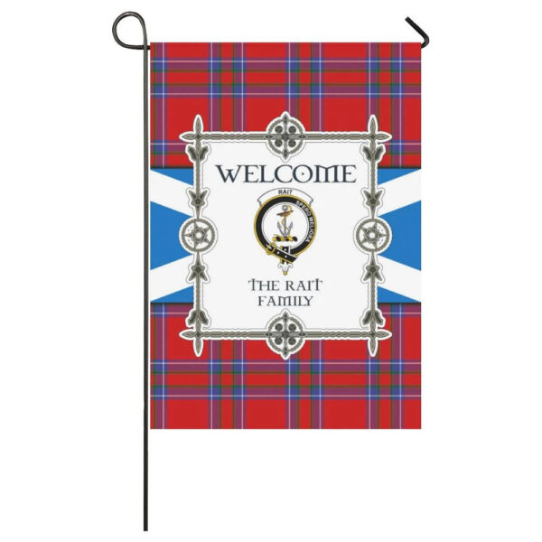 Rait Clan Garden Flag, Scottish Tartan Rait Clans Garden Flag New Style - Image 3