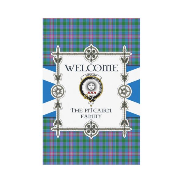 The Pitcairn Clan Garden Flag, Scottish Tartan The Pitcairn Clans Garden Flag New Style - Image 2