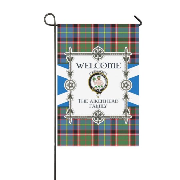 Aikenhead Clan Garden Flag, Scottish Tartan Aikenhead Clans Garden Flag New Style - Image 3