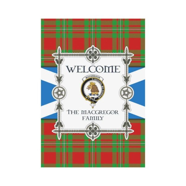 The Macgregor Clan Garden Flag, Scottish Tartan The Macgregor Clans Garden Flag New Style