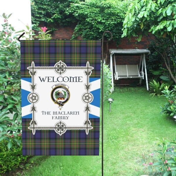 Maclaren Clan Garden Flag, Scottish Tartan Maclaren Clans Garden Flag New Style - Image 4