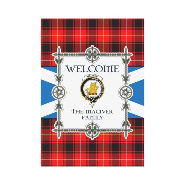 The Maciver Clan Garden Flag, Scottish Tartan The Maciver Clans Garden Flag New Style