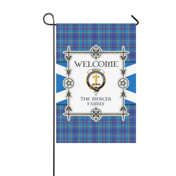 The Mercer Clan Garden Flag, Scottish Tartan The Mercer Clans Garden Flag New Style - Image 3