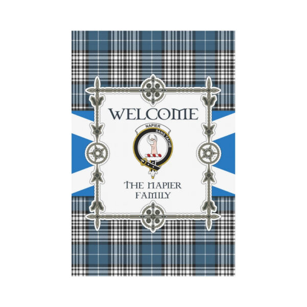 The Napier Clan Garden Flag, Scottish Tartan The Napier Clans Garden Flag New Style - Image 2