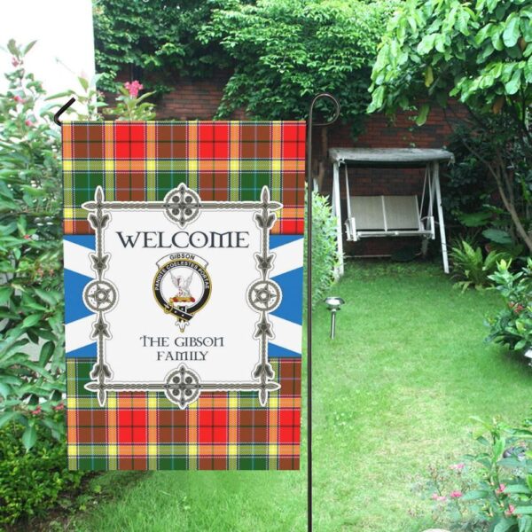 Gibson Clan Garden Flag, Scottish Tartan Gibson Clans Garden Flag New Style - Image 4