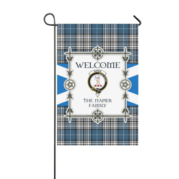 The Napier Clan Garden Flag, Scottish Tartan The Napier Clans Garden Flag New Style - Image 3