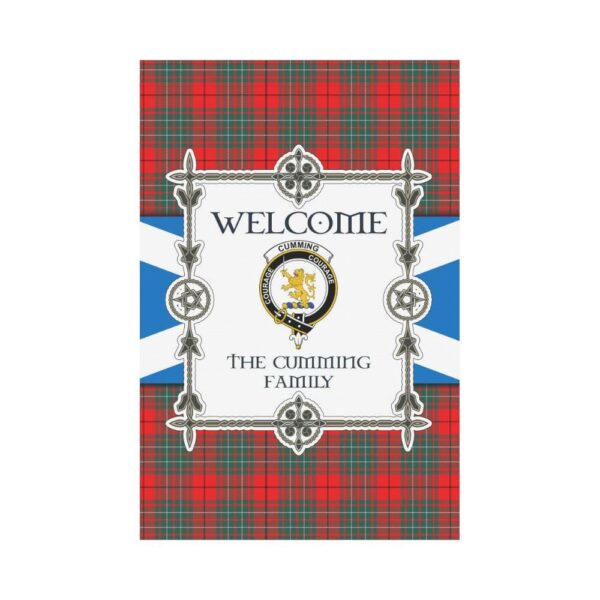 Cumming Clan Garden Flag, Scottish Tartan Cumming Clans Garden Flag New Style