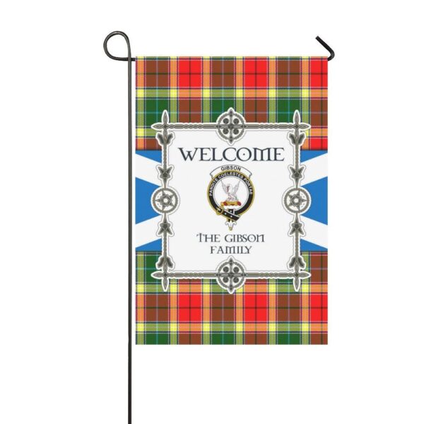 Gibson Clan Garden Flag, Scottish Tartan Gibson Clans Garden Flag New Style - Image 3