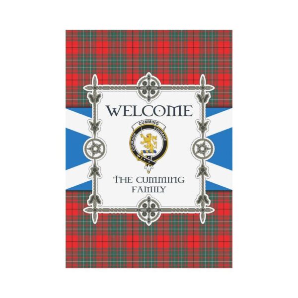 Cumming Clan Garden Flag, Scottish Tartan Cumming Clans Garden Flag New Style - Image 2