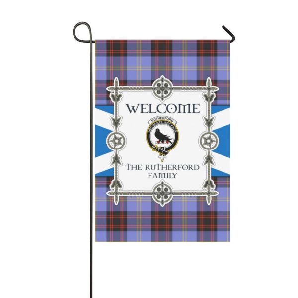 Rutherford Clan Garden Flag, Scottish Tartan Rutherford Clans Garden Flag New Style - Image 3